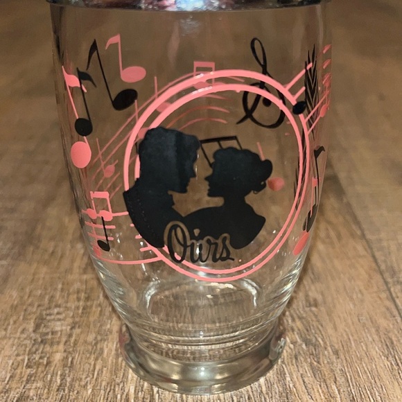 Vintage You Me Ours Cocktail Drink Shaker Music Note Shot Glass Bartender Set - Picture 5 of 5
